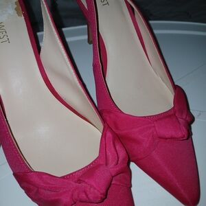 Nine West Pink Bow Heels